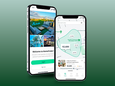 HomeFinder Pro - Real Estate App apartment app app design app ui app ux design home finder house mobile mobile app design mobile application mobile ui mobile ux mortgage property property finder rental ui ui design ux