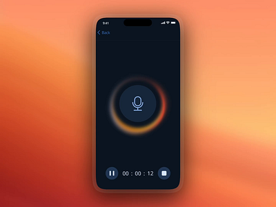 Basically a lava lamp ai audio glowy goodness mobile record text to speech