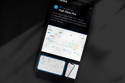 Mobile Website UI Design for Agencies agencies agency case study case study page dark mode mobile app design mobile design mobile ui mobile web mobile website modern web design website design