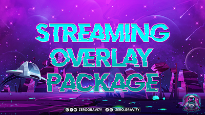 Gallaxy Twitch Overlay gallaxy overlay gaming overlay graphic design illustration logo mascot logo stream pack streaming twitch twitch overlay