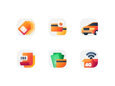 TOP app services icons brand branding icon icondesign iconfamily iconinspiration iconset minimal orange services superapp top