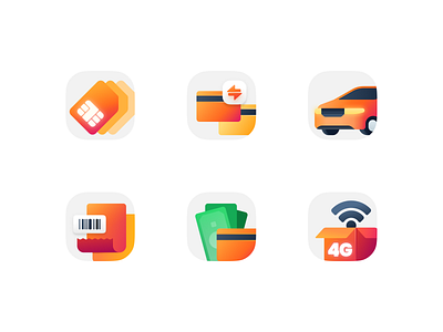 TOP app services icons brand branding icon icondesign iconfamily iconinspiration iconset minimal orange services superapp top