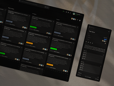 Task Manager Concept concept dark mode idea manager sketch tasks ui