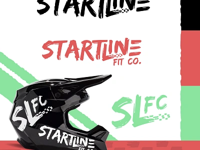 Startline Fit Co. Visual Identity branding illustrator logo logo visualization mockup motocross brand motocross logo mx logo visual identity