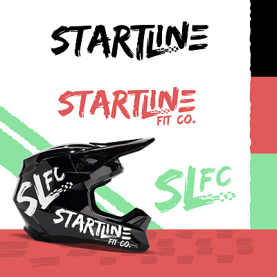 Startline Fit Co. Visual Identity branding illustrator logo logo visualization mockup motocross brand motocross logo mx logo visual identity