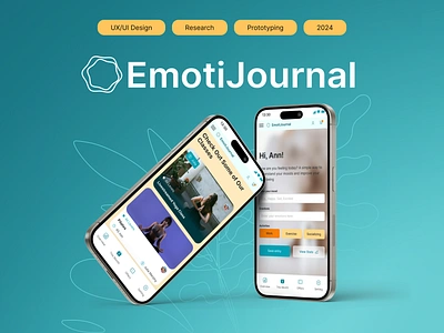 Web Service / UI/UX / Research/ EmotiJornal animation app branding design emotion figma mobile motion graphics psychology research therapist ui ui design user experience web design web service website wireframe yoga yoga website