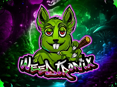 Weed Theme Overlays animated overlay graphic design illustration logo mascot logo stream pack streaming twitch weed overlays