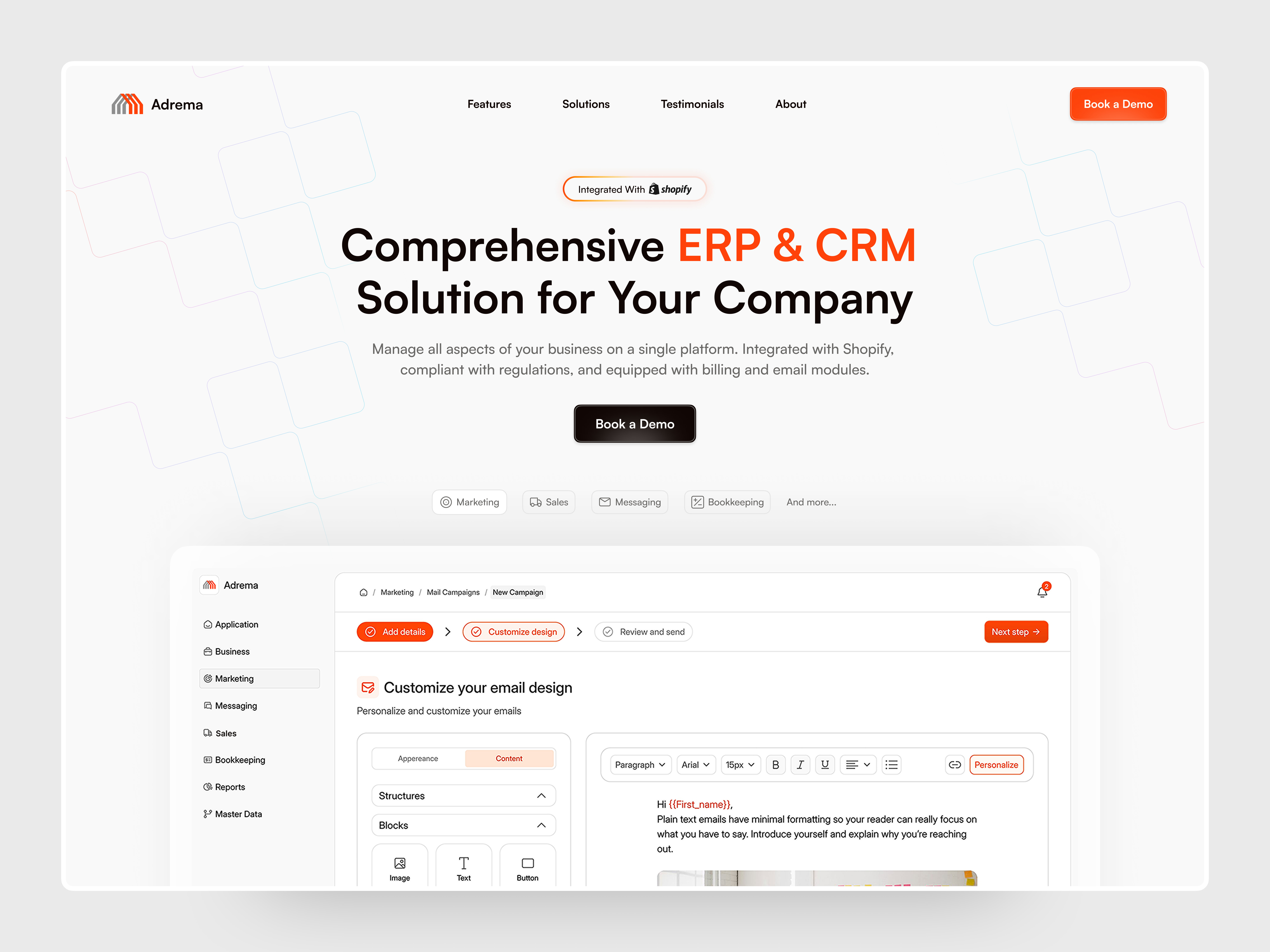 Example of High Converting Landing Page Design