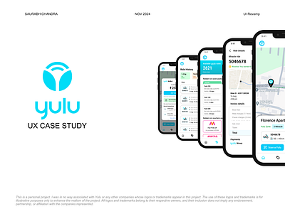 Yulu App - Redesign Concept case study figma mobile app product design redesign ui ux yulu