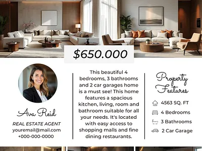 Open House Flyer Design branding design openhouse realestate