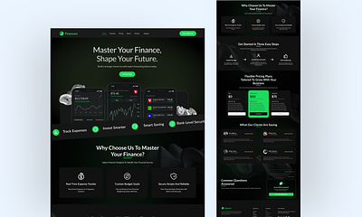 Fintech Website UI/UX Design banking website branding figma design figma mockup figma website finance financial website design fintech website mobile apps design modern website saas saas business saas website website design website mockup website template website ui design wireframe design