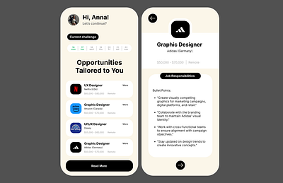 Job Search App Design app design figma job search mobile ui ux