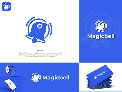 Magicbell Logo Design applogo belllogo businesslogo companylogo customlogo logo logodesign logodesigner softwarelogo techlogo