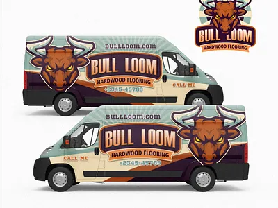 Wood bull loom Logo branding bull logo design graphic design identity illustration logo mark tshirt vector wood wood logo