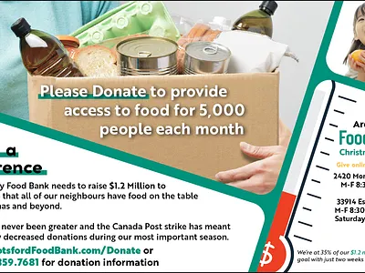 Archway Christmas Bureau Advertisement advertising christmas food bank graphic design newspaper print graphics