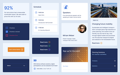 Demos Design-System cards design system flat minimal modern ui pattern library ui user interface