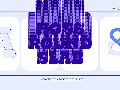 Hoss Round Slab on Adobe Fonts custom design fonts foundry hoss round slab type type design typeface typography