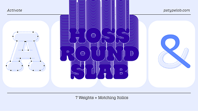 Hoss Round Slab on Adobe Fonts custom design fonts foundry hoss round slab type type design typeface typography