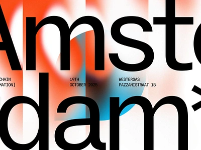 Digital Conference Identity amsterdam branding conference displacement gradient identity motion design orange supply chain teal type