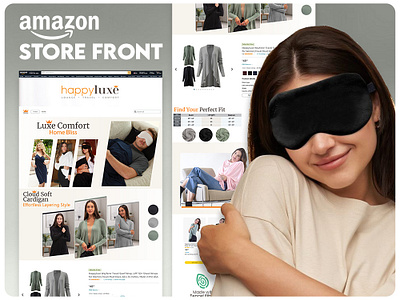 Amazon Storefront design, EBC, E-commerce, Happy Luxe a content amazon amazon store amazon storefront amazon storefront design storefront design