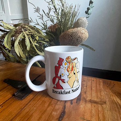 Breakfast Noises - personal project/merch art cup illustration merch mug product