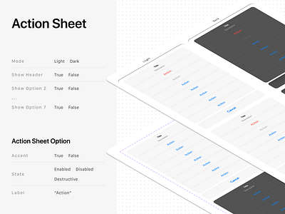 Action Sheet (iOS, iPadOS) action aheet action sheet component action sheet properties action sheet variants apple apple action aheet apple app apple colors design figma figma community figma variants ios ipados mobile ui ui kit