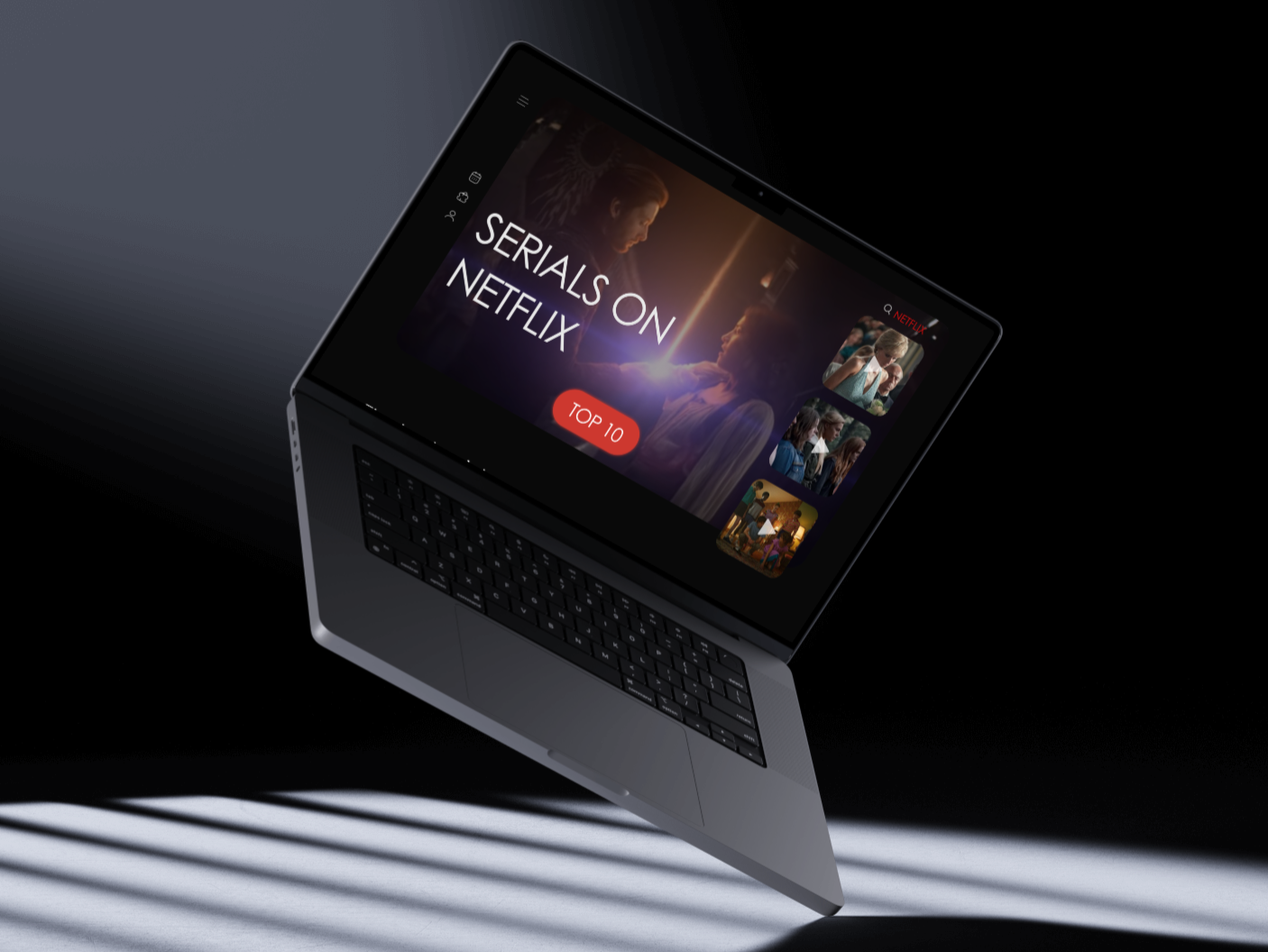 The best serials on NETFLIX. Landing page by Sofiia Moskal on Dribbble