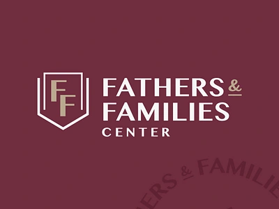 Father and Families Center Logo Suite badge logo branding center daddyissuespodcast families family father fathers ff indianapolis indy local logo nonprofit shield type typography