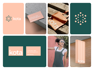 Kota Direction 15 abstract bento branding branding and identity business card clean design graphic design grid identity insurance layout logo logo design logo icon logo mark mockup modern signage tech