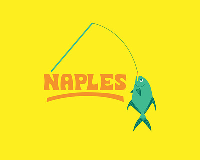 Naples Lettering for Visit Florida beach branding fish fishing florida illustration lettering naples nature ocean outdoors spring break summer tourism travel vacation