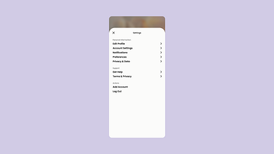 DailyUI: Settings dailyui ui