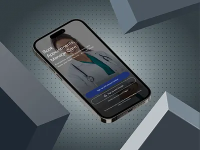 Onboarding screens for medical appointment booking app design healthtech medicine mobile app mobile design ui ui design