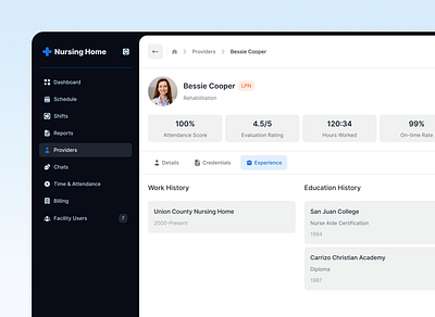 nurse web app dashboard expirience nurse saas statistics ui web app