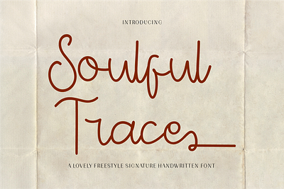 Soulful Trace - Elegant Monoline Script charming elegant font lovely personal signature stylish timeless typeface typography