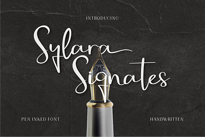 Sylara Signates - Elegant Handwritten authentic chic elegant font handwritten luxury penstyle refined signature stylish typeface typography