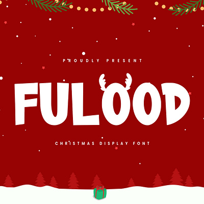 Fulood Display Font Christmas animation branding design font fonts graphic design handmade font illustration logo modern font nostalgic sans font sans serif ui