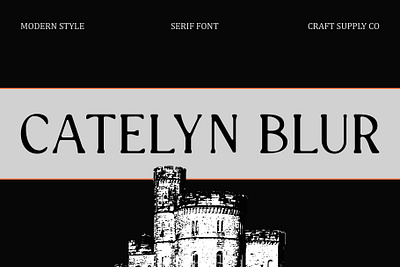 Catelyn Blur blur creative design elegant font lettering logo modern serif typeface