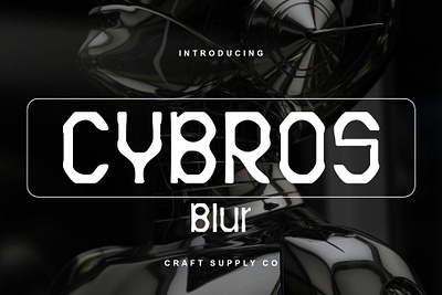 Cybros Blur blur creative design display font futuristic lettering logo modern typeface