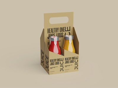 Juice Carrier Mockup 3d blender brand identity branding delivery package drink drink packaging eco package fnb graphic design gumroad juice branding juice carrier mockup mockup packaging product psd realistic