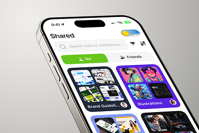 Link Saver Ap bookmark app iphone 14 pro iphone 16 link saver mockup ui design uiux uiux design ux design