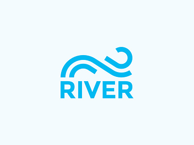 River Logo applogo branding design drop logo graphic design leter r logo logo design logodesign logoinspire r logo river water water logo