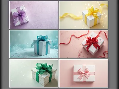 Gifts Background Showcase 3d background gift