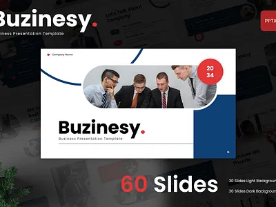 Buzinesy - Business PowerPoint Template agency business company corporate creative design marketing portfolio powerpoint presentation professional typography