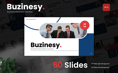 Buzinesy - Business PowerPoint Template agency business company corporate creative design marketing portfolio powerpoint presentation professional typography