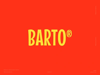 BARTO® - Logo Design abstract logo brand designer brand identity branding business logo company logo creative logo food logo letter mark logo logo creator logo design logo designer logo type logodesign minimalist logo modern logo professional logo restaurant logo unique logo wordmark logo