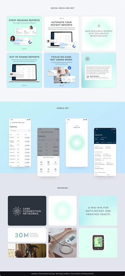CCN Health – UX/UI Design & Branding app design graphic design logo mobile ui
