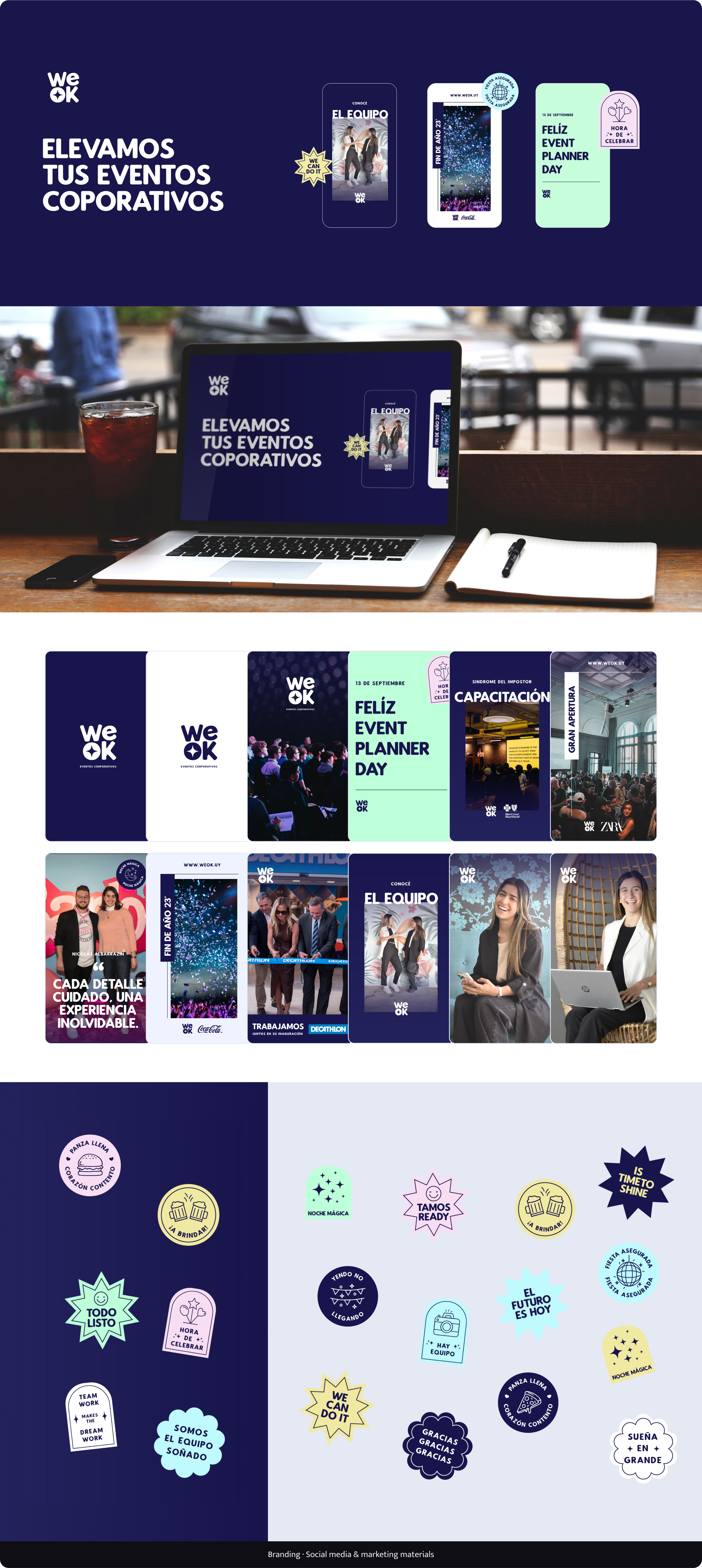 WeOK – Branding & Social Media Design branding logo marketing social media