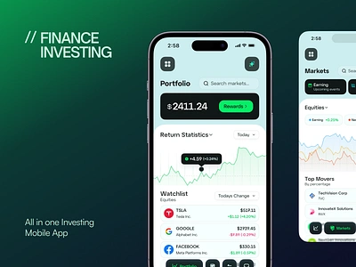 Investing Mobile App UI/UX Design 2025 design trend app design app ui design finance app financialapp fintech app fintech app ui design fintech mobile app fintech mobile app uiux design mobile app mobile app uiux design ui design uiux design