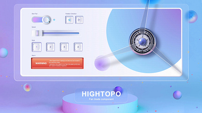 UI Design | Hightopo UI Components 3d design ui web design