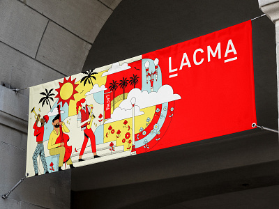 LACMA Banner banner design illustration illustrator lacma the creative pain vector